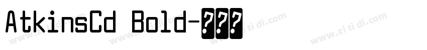 AtkinsCd Bold字体转换